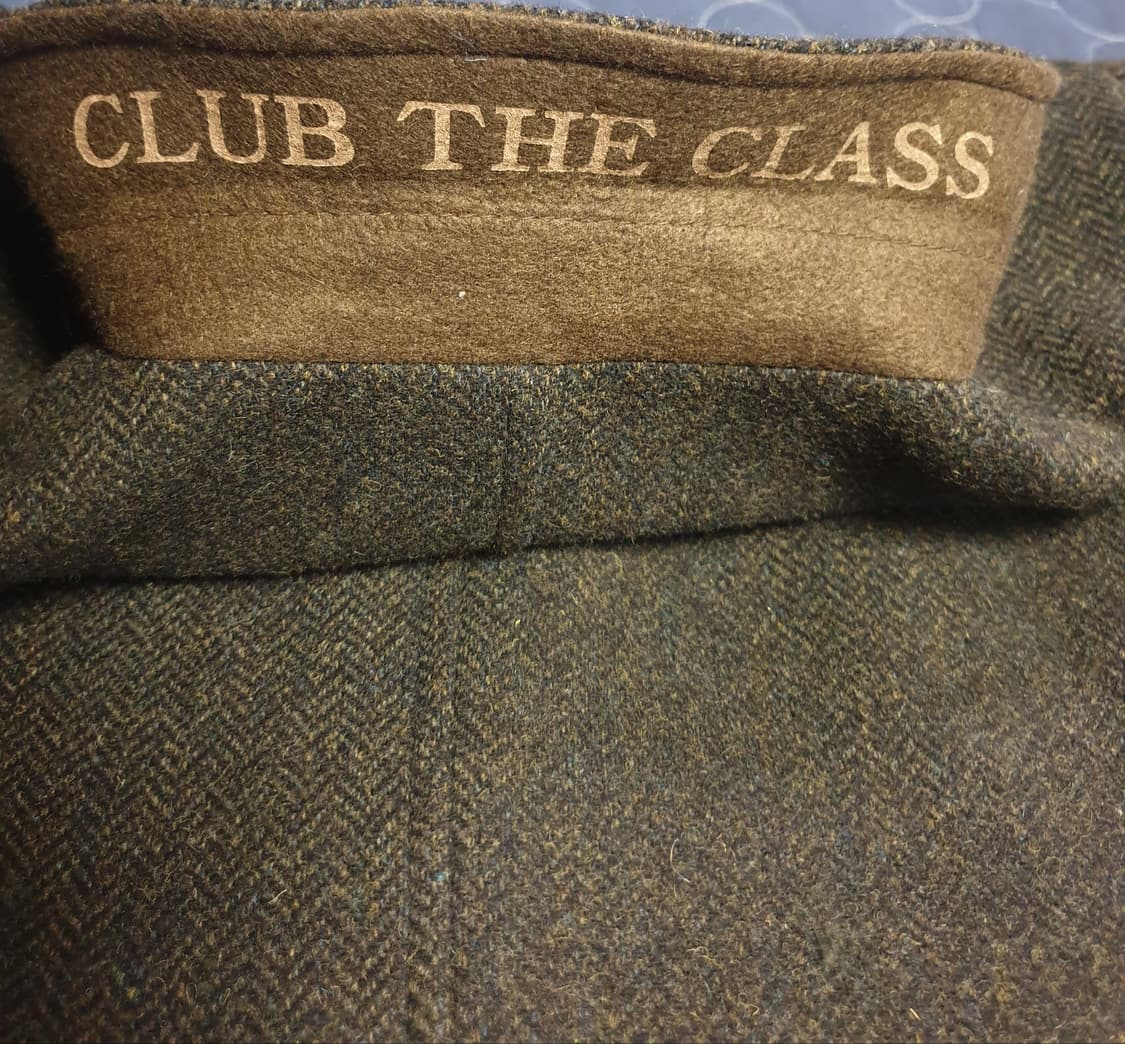 (빈티지) 더 클래스 10s 헤링본 행거치프 클래식 울 블레이저 (95) 상품이미지5