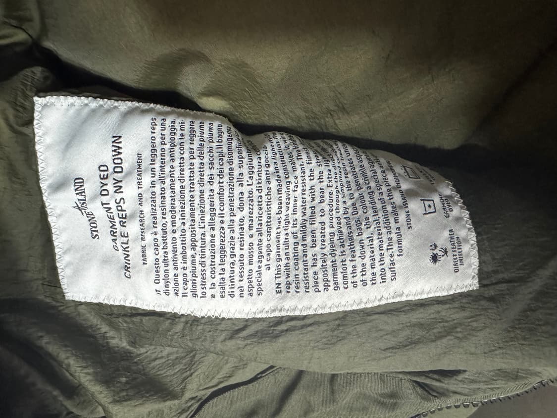 스톤아일랜드 크링클랩스 기먼츠 다이즈 3XL 상품이미지3