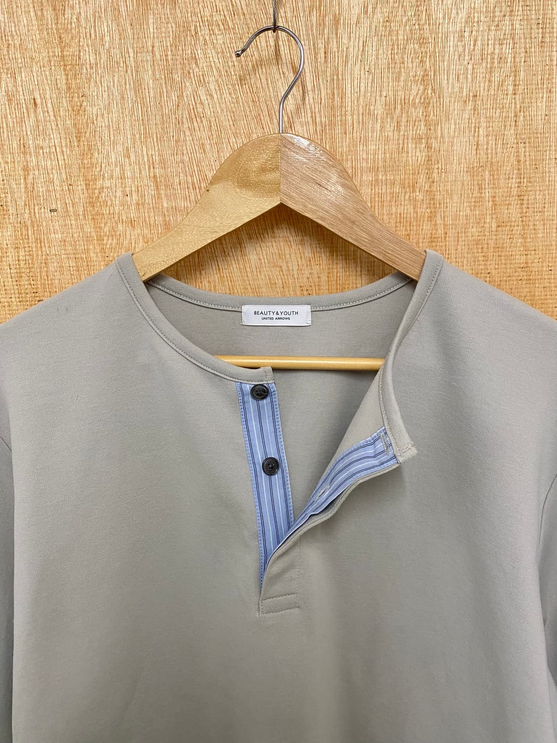 BEAUTY & YOUTH henley neck t-shirts 헨리넥 상품이미지3