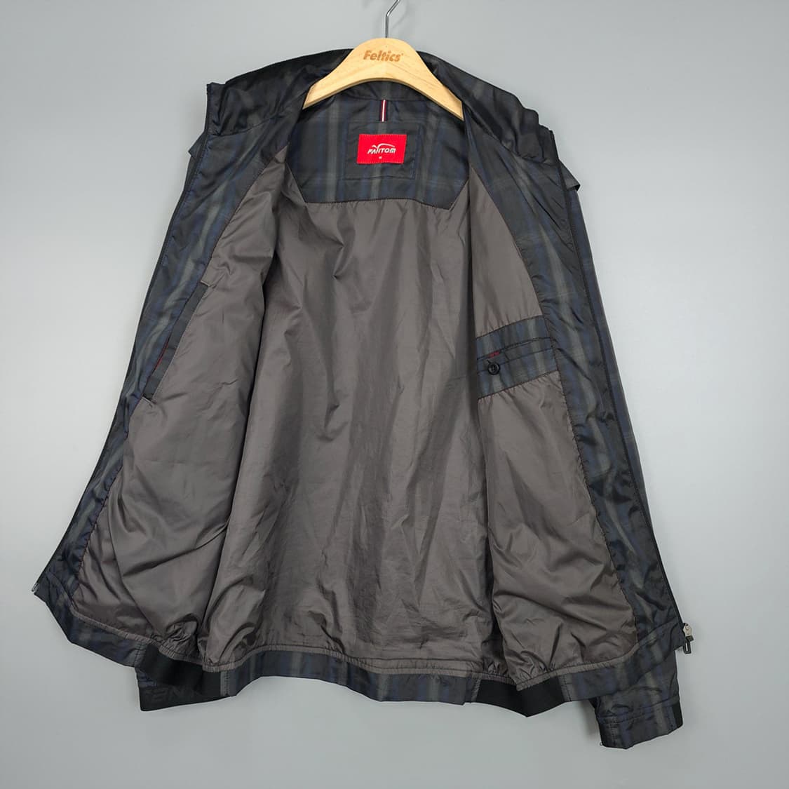 팬텀 FANTOM 체크 경량 바람막이 점퍼 105 상품이미지7