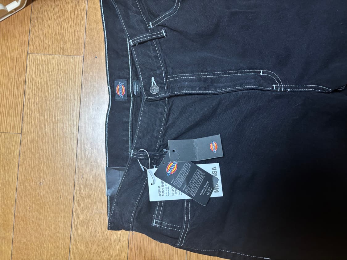 디키즈 더블니 85283 블랙 데님 / 루즈핏 상품이미지3