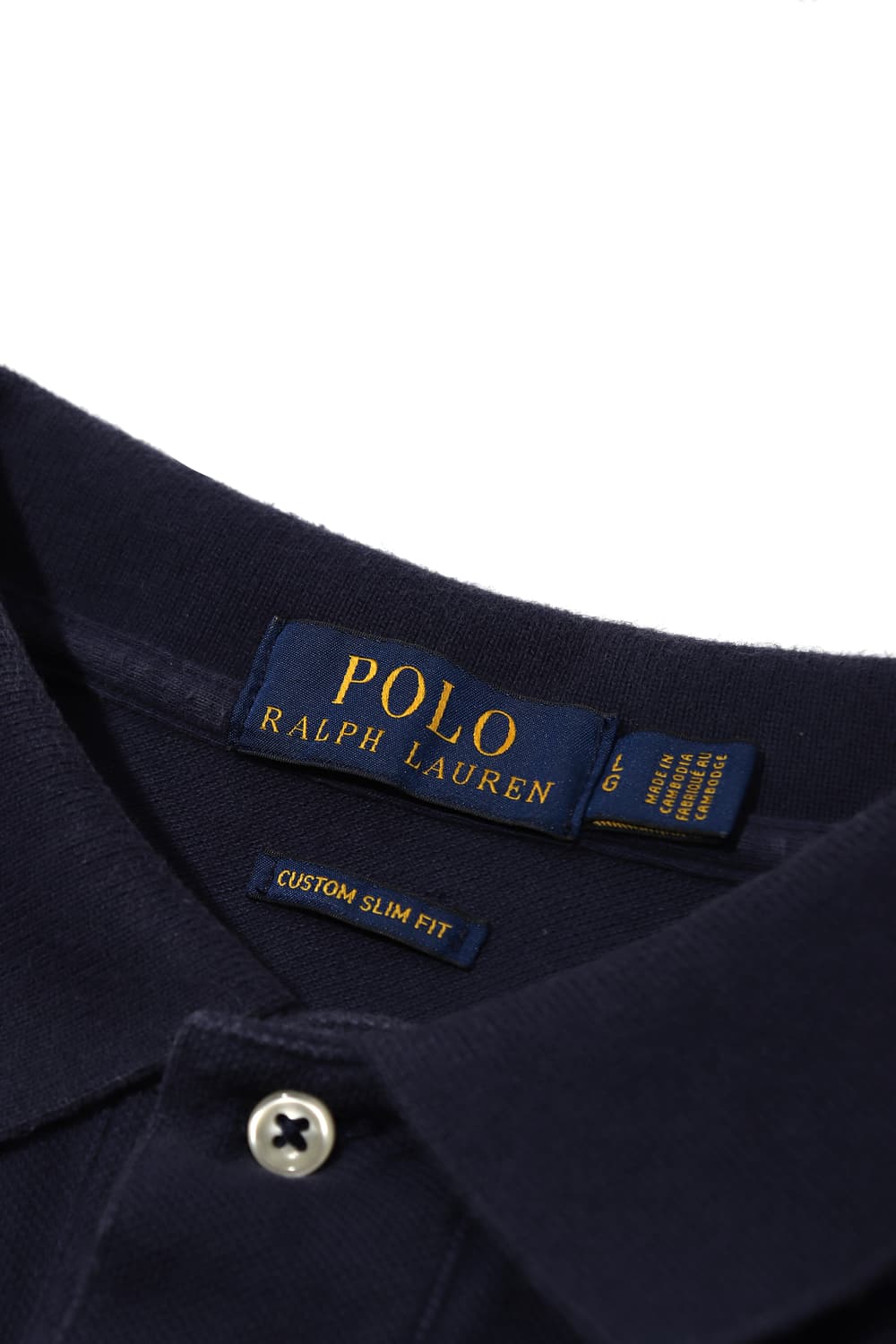 폴로 랄프 로렌 커스텀 슬림핏 다크네이비 카라티 size L 상품이미지4