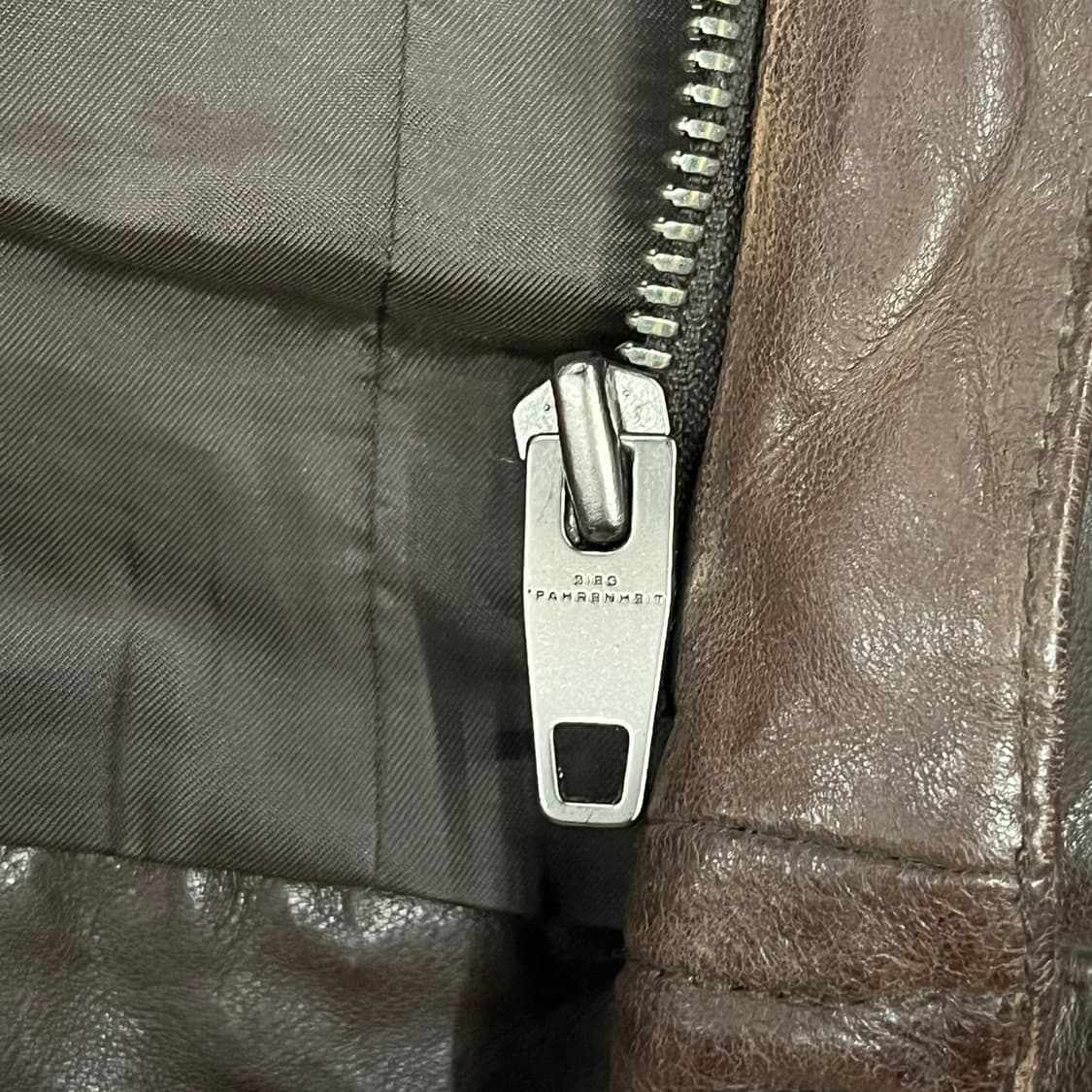 [정품/105] SIEG 파렌하이트 브라운 양가죽 자켓 b14 상품이미지5