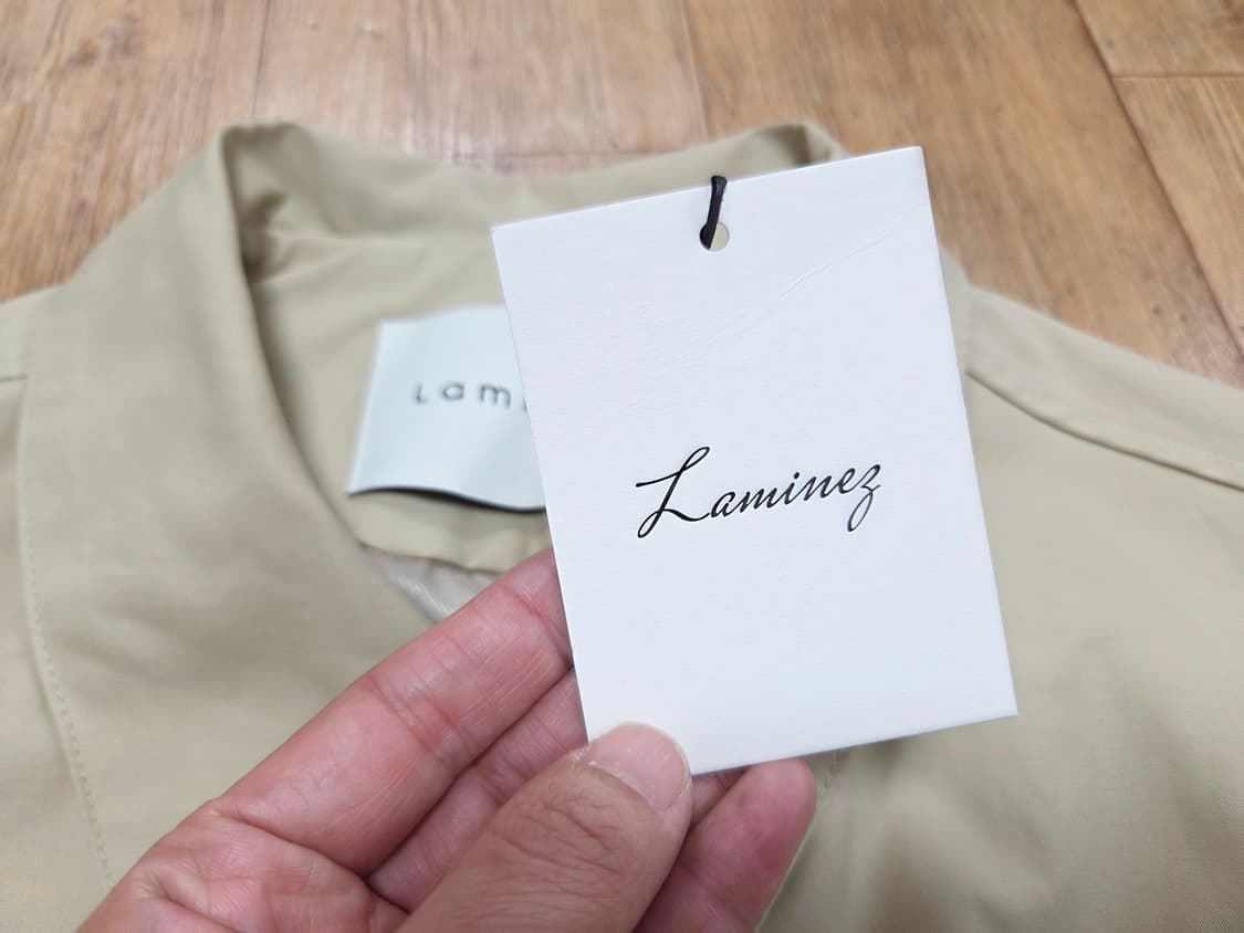 라미네즈(LAMINEZ) 투웨이 미니멀 블루종 자켓 프리사이즈 새상품 상품이미지8