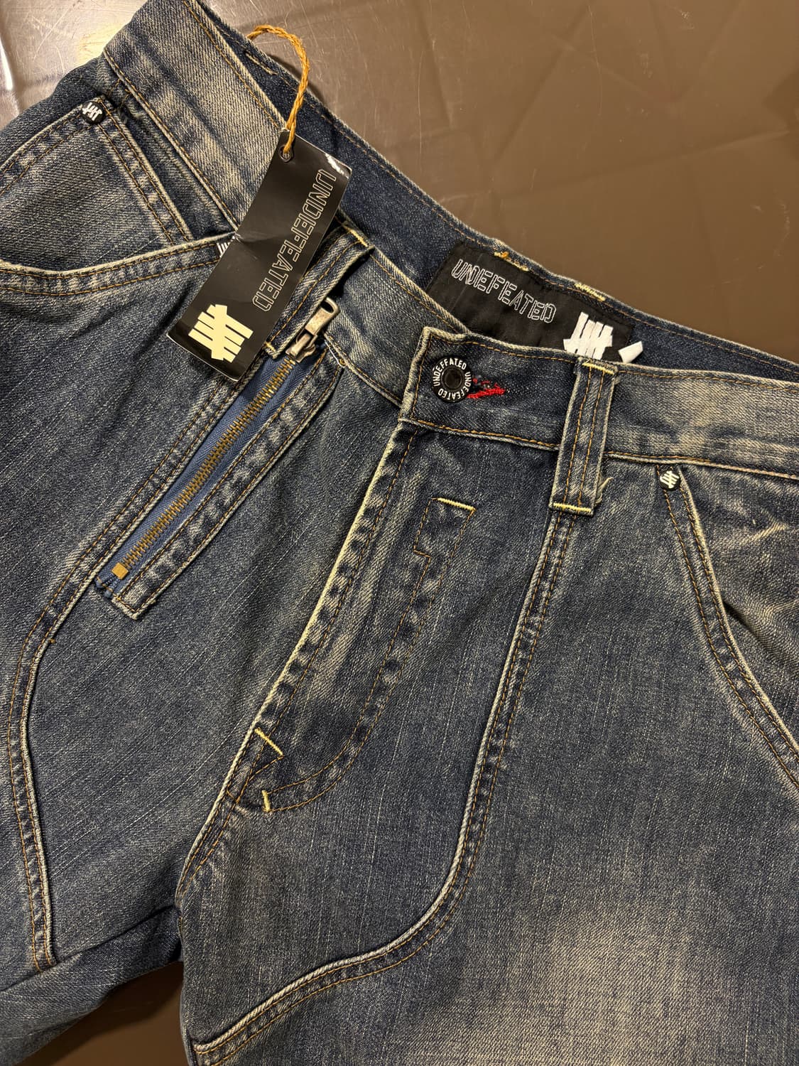 언디핏 새상품 데님팬츠 상품이미지4