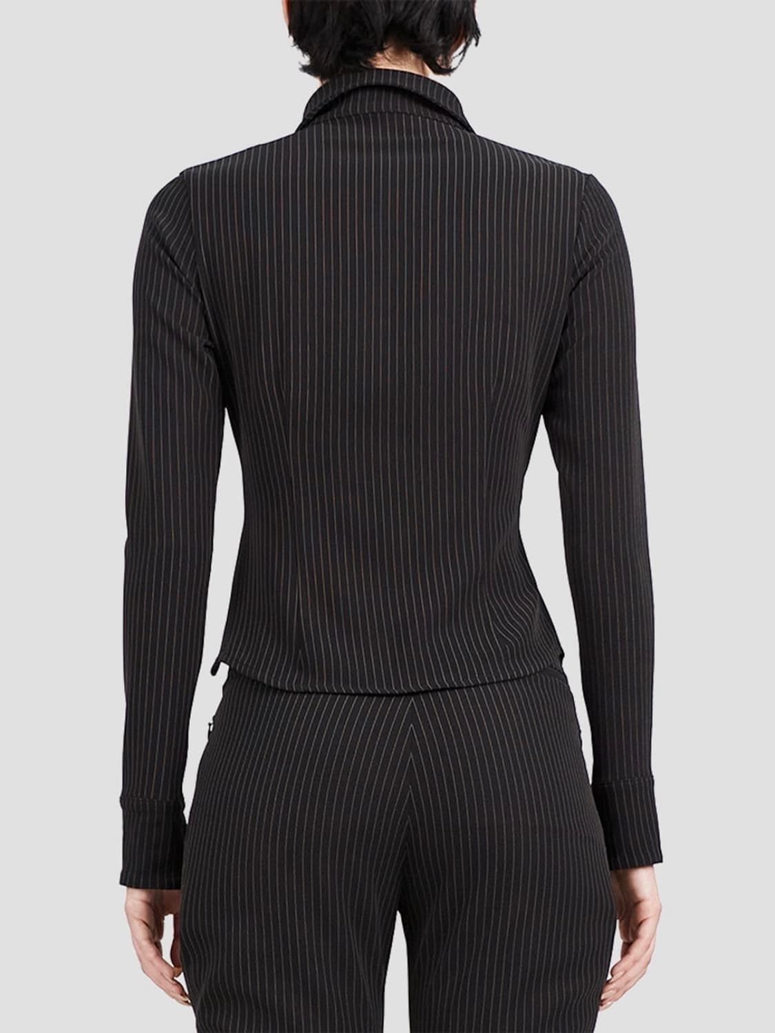 Ottolinger Fitted Zip Shirt Pinstripe 상품이미지2