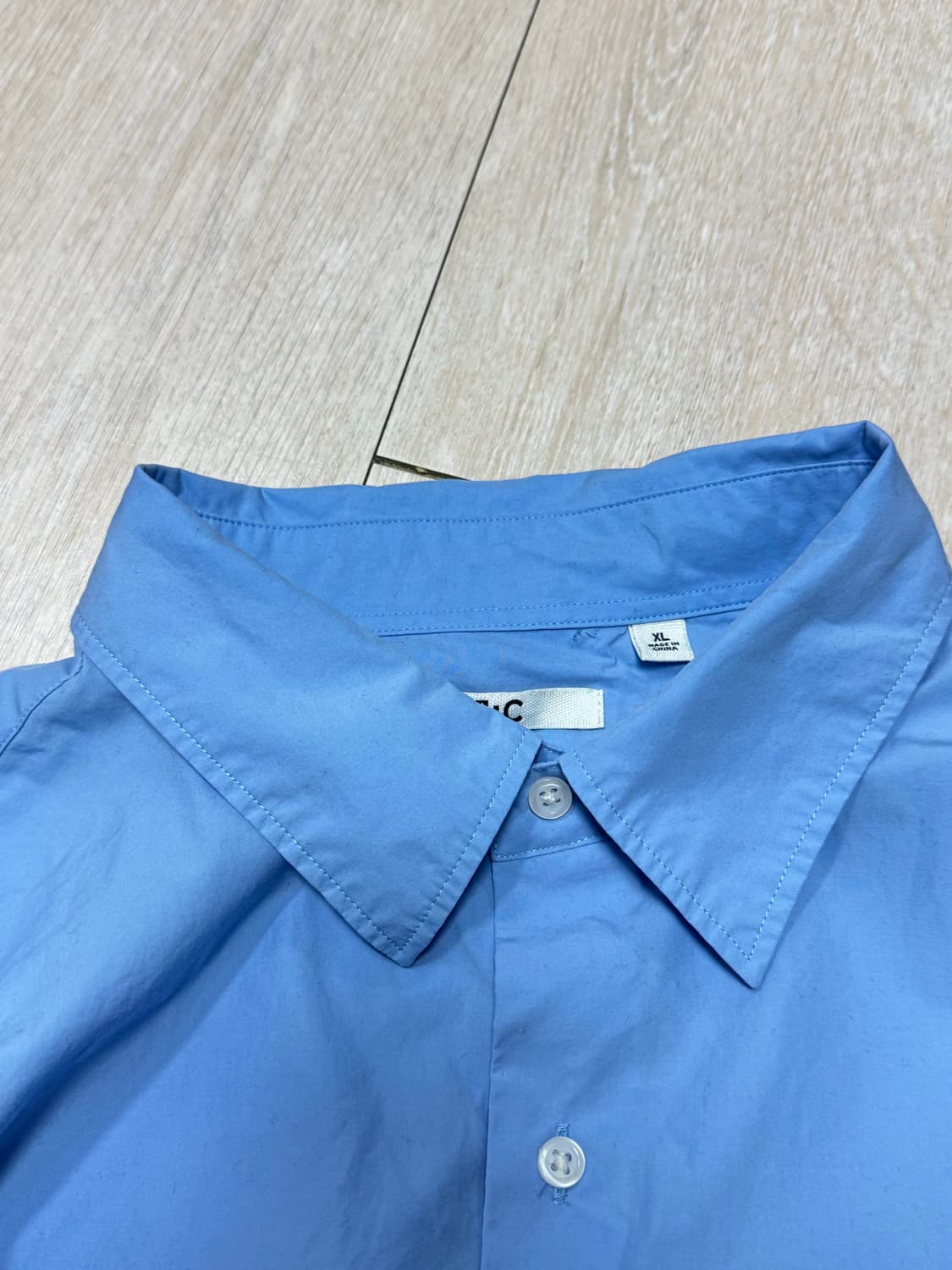 uniqlo C 유니클로 C 브로드클로스 오버사이즈 셔츠 블루 XL 상품이미지8