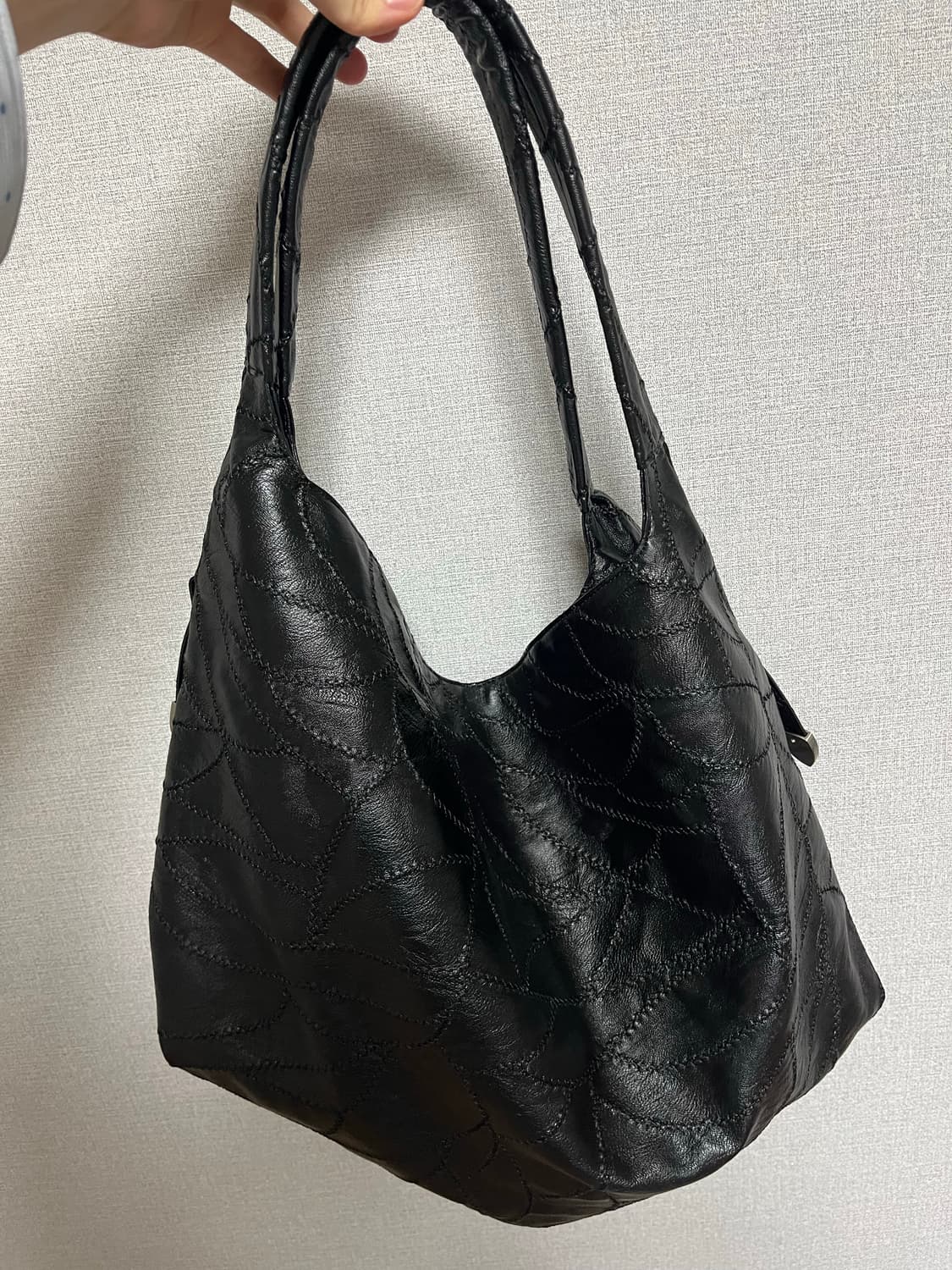 샌드뮤지엄 cactus hobo bag black 상품이미지3