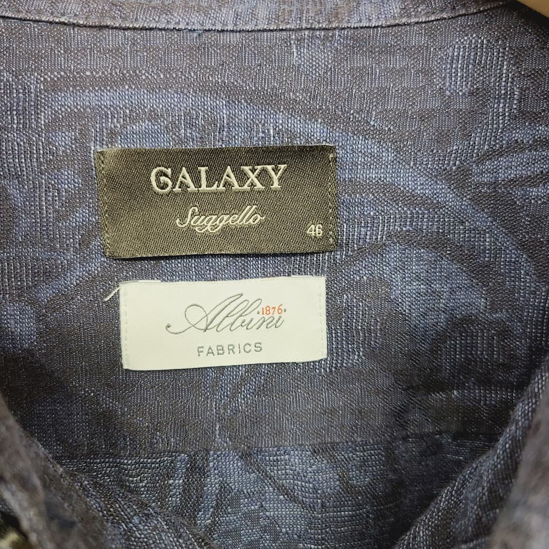 갤럭시 수젤로 알비니 린넨 페이즐리 셔츠 95 상품이미지6