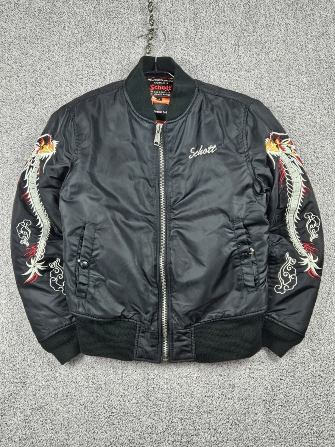 쇼트 X 앤더슨벨 드래곤자수 스카잔 봄버자켓 ( S ) / 9968 상품이미지2