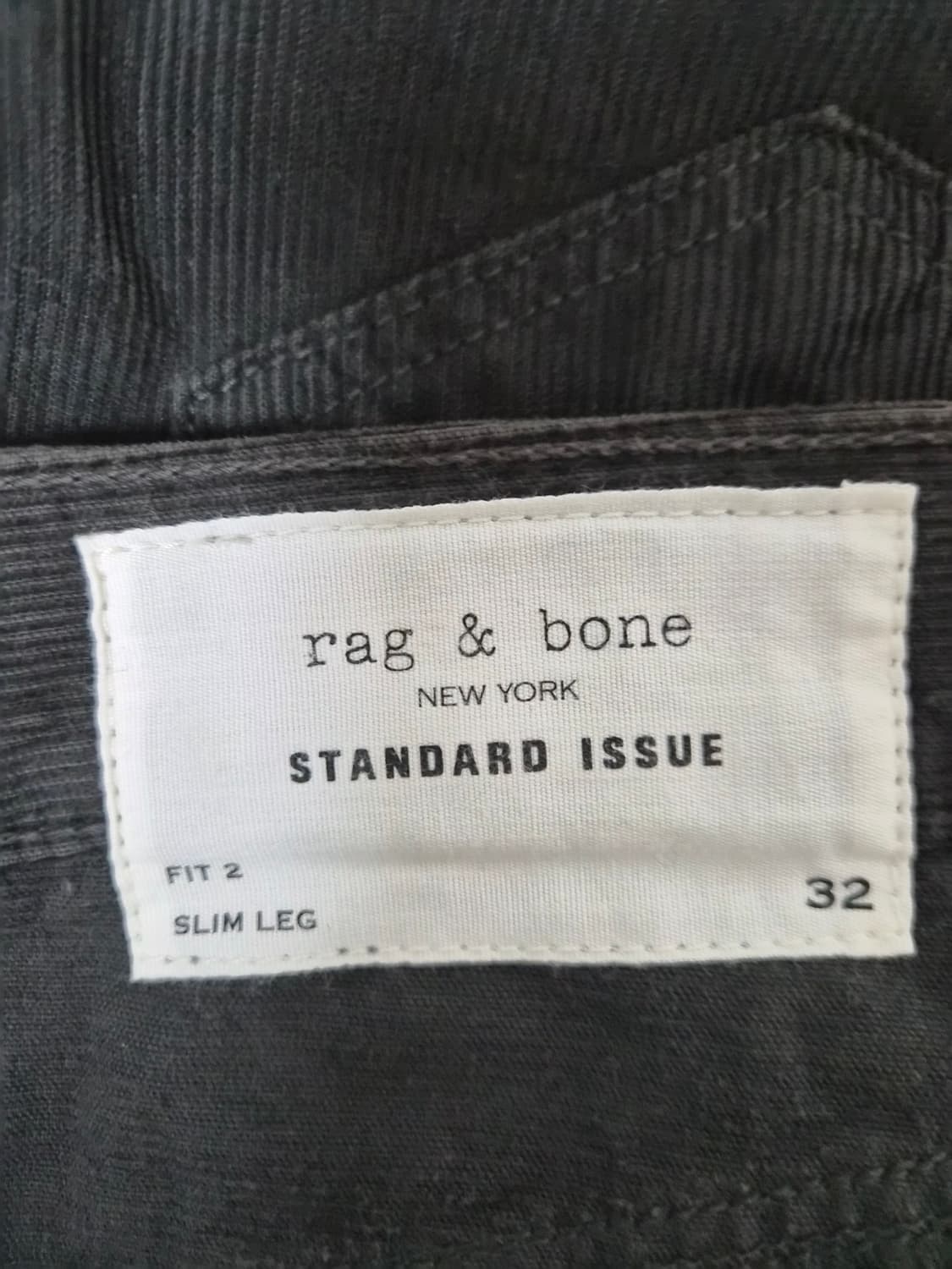 랙앤본 블랙 코듀로이 팬츠 32사이즈 P-90 상품이미지7