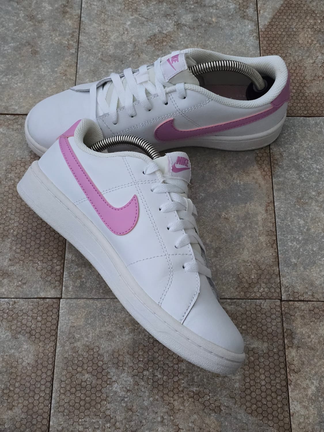 (240)나이키 코트 로얄 2 화이트 핑크 상품이미지4