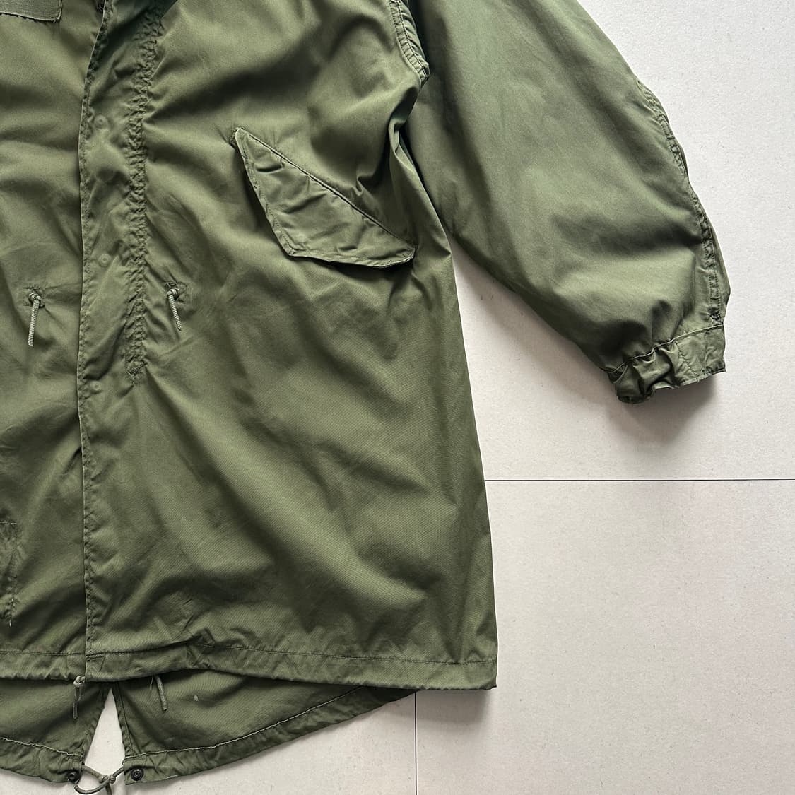 70s 미군 오리지널 M65 피쉬테일 파카 라이너 포함 M 상품이미지4