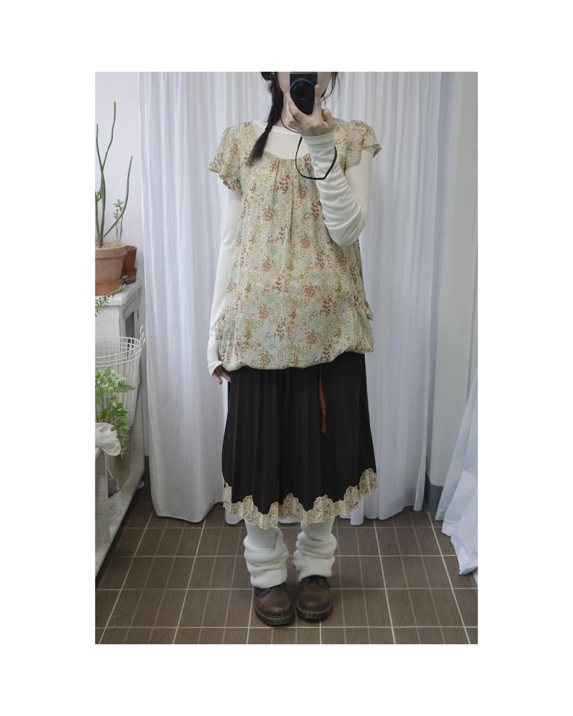 Vintage flower balloon dress 상품이미지4