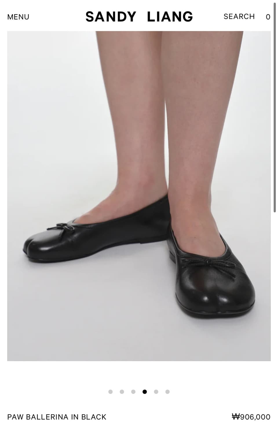 [37,38,39]샌디리앙 25fw PAW 발레리나 슈즈 상품이미지6