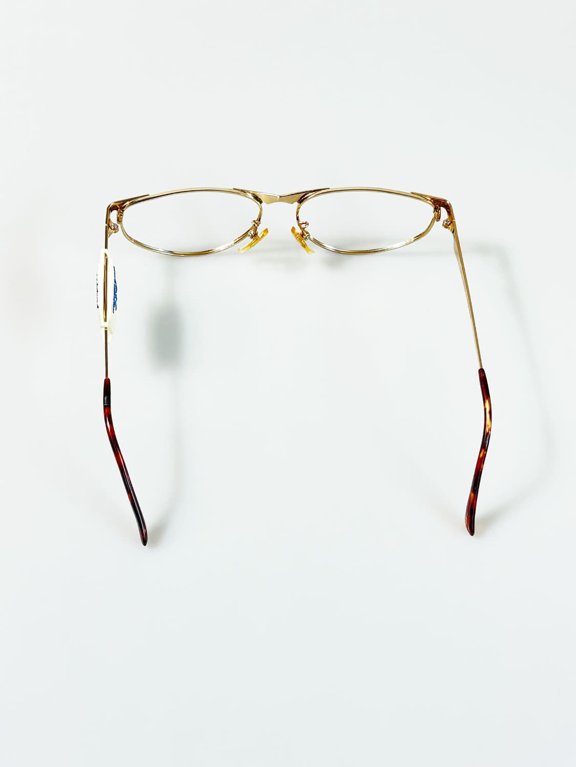 90s P.S.C FASHION 골드 메탈 슬림 스퀘어 빈티지 안경 상품이미지5