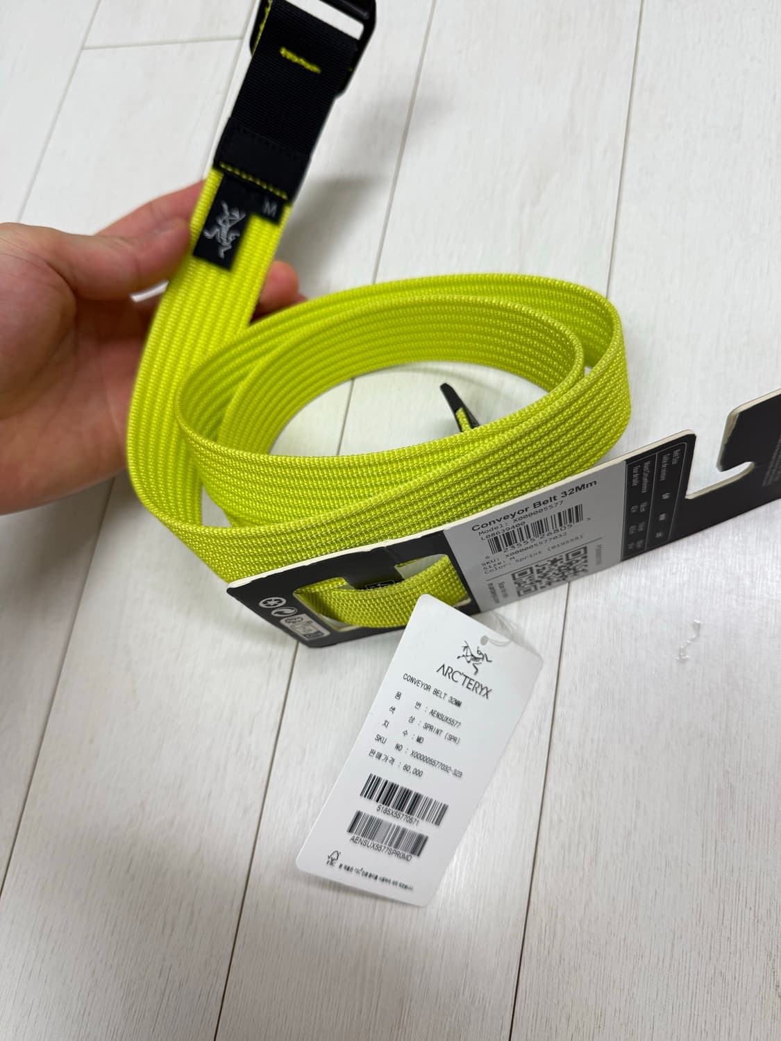 아크테릭스 컨베이어 벨트 32mm M 사이즈 사놓고 착용 안했어요 상품이미지1