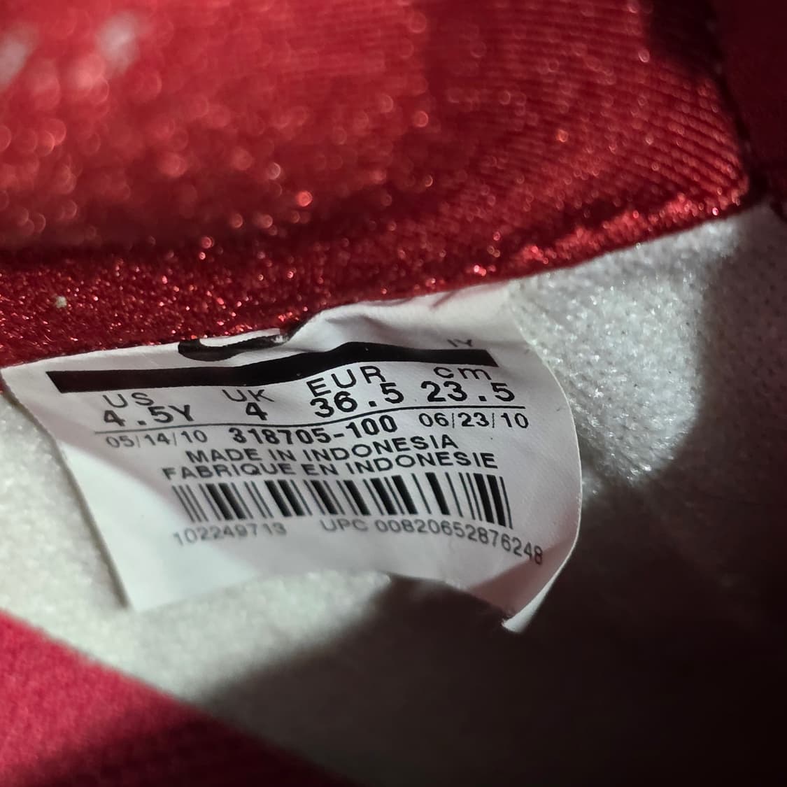 7a-18:나이키 블레이저 미드 GS 화이트/레드/블랙(235) 상품이미지10