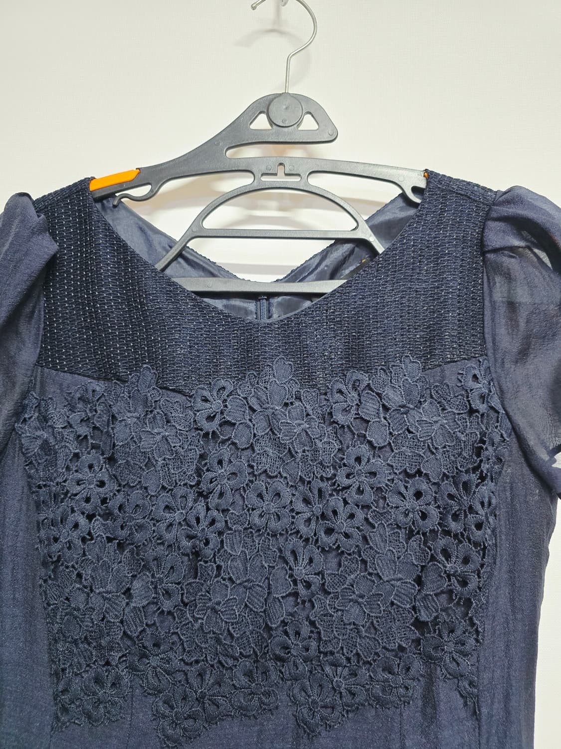 더아이잗 레이스 반팔 플레어 원피스 상품이미지2