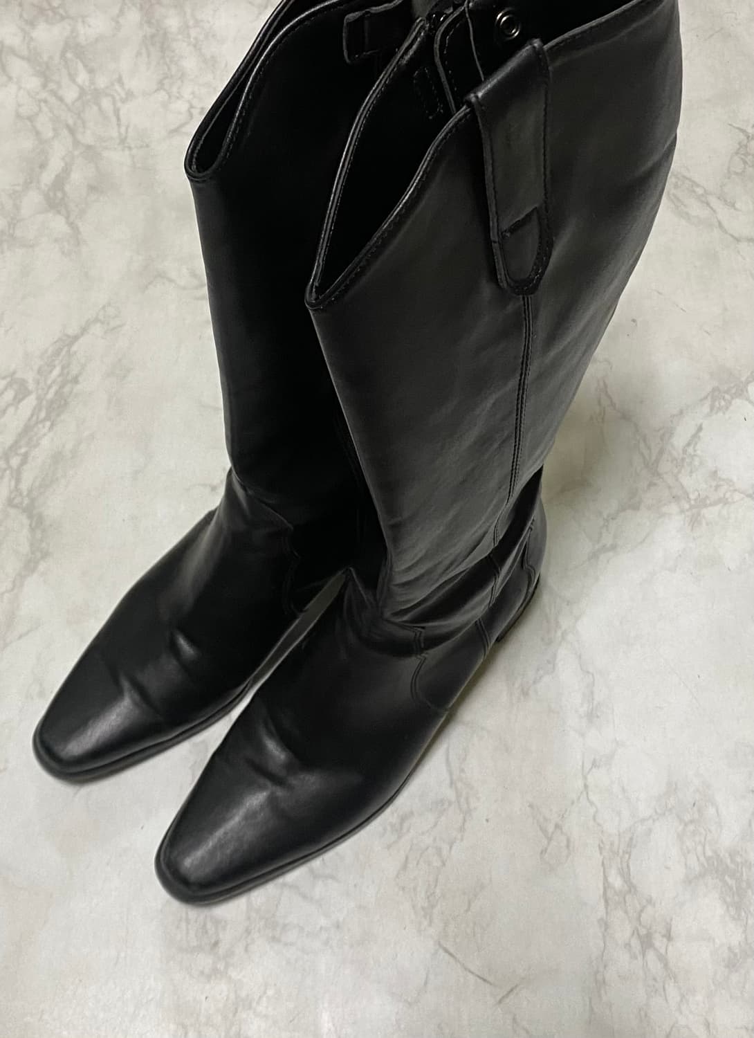 블리썸 가죽 롱 부츠 240 ~ 245 상품이미지1