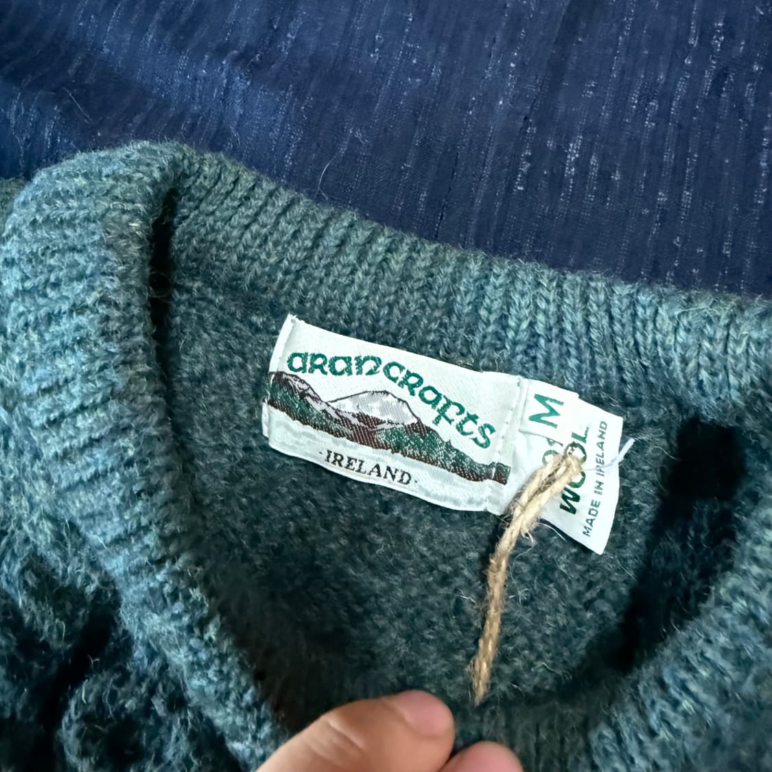 아란크래프트 피셔맨 스웨터 M 상품이미지4