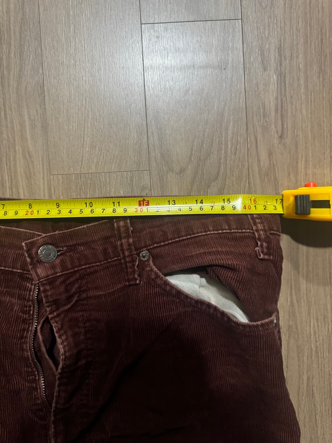 리바이스 코듀로이517 빈티지 버건디 36x31 (실제 체감 34x30) 상품이미지7