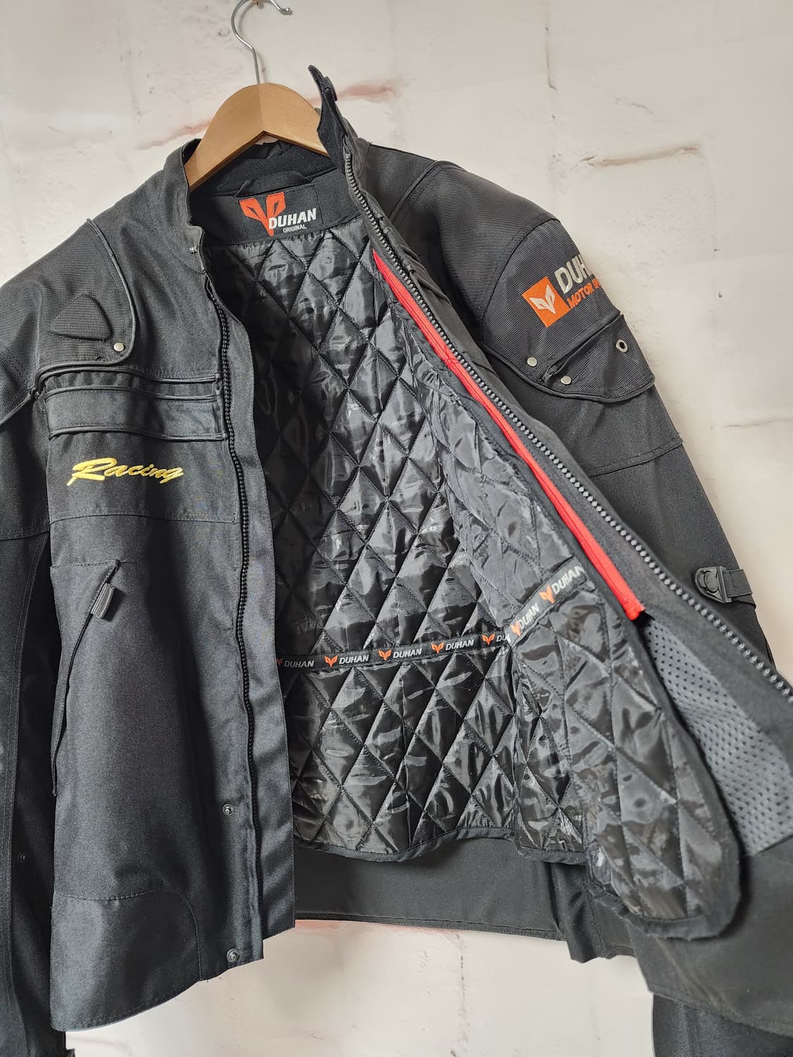 DUHAN 바이크 블랙 레이싱 자켓 상품이미지9