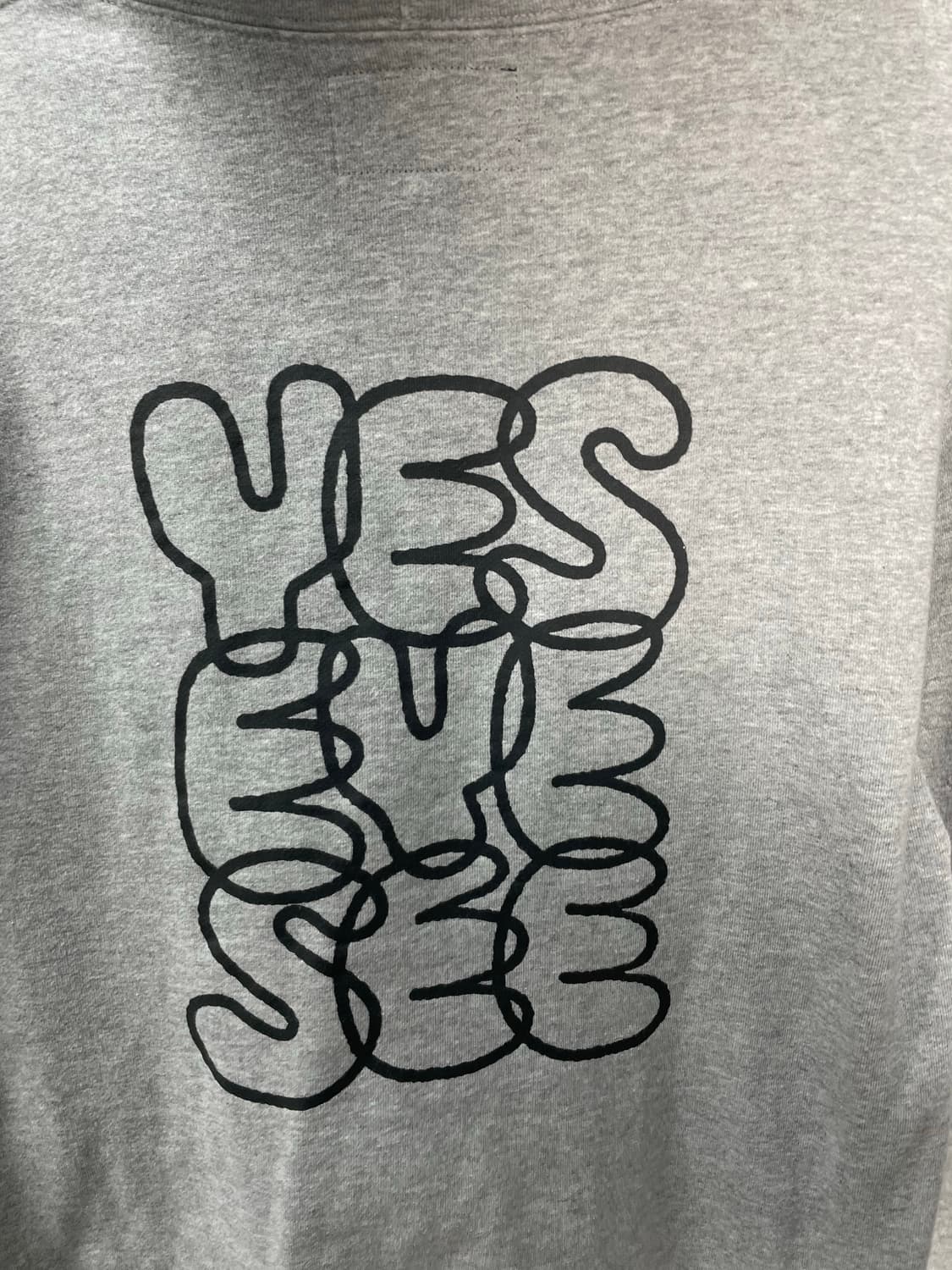 예스아이씨 베이직로고 그레이 후드티 H1817 상품이미지6