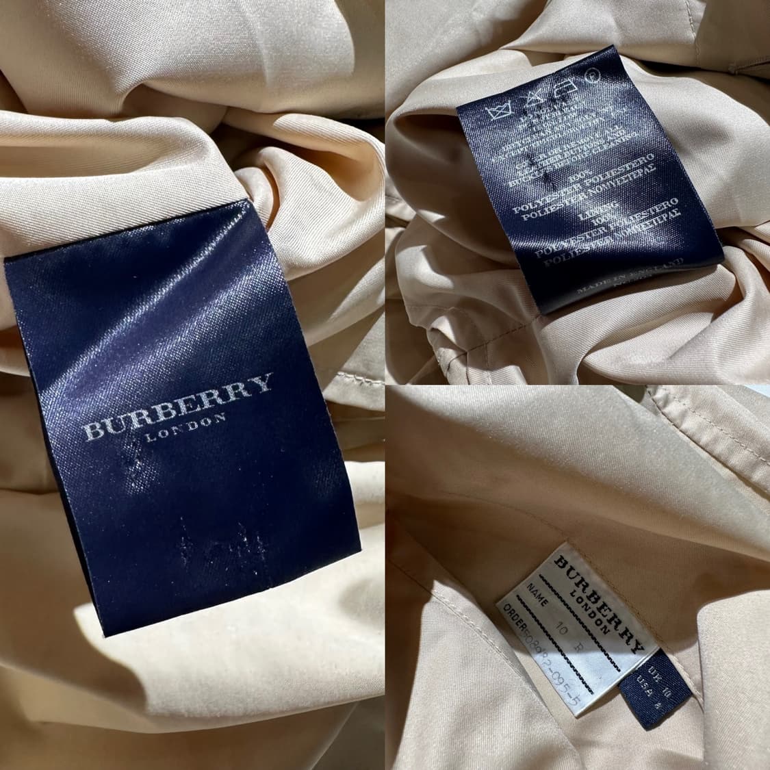 버버리 체크 배색 싱글 코트 상품이미지9