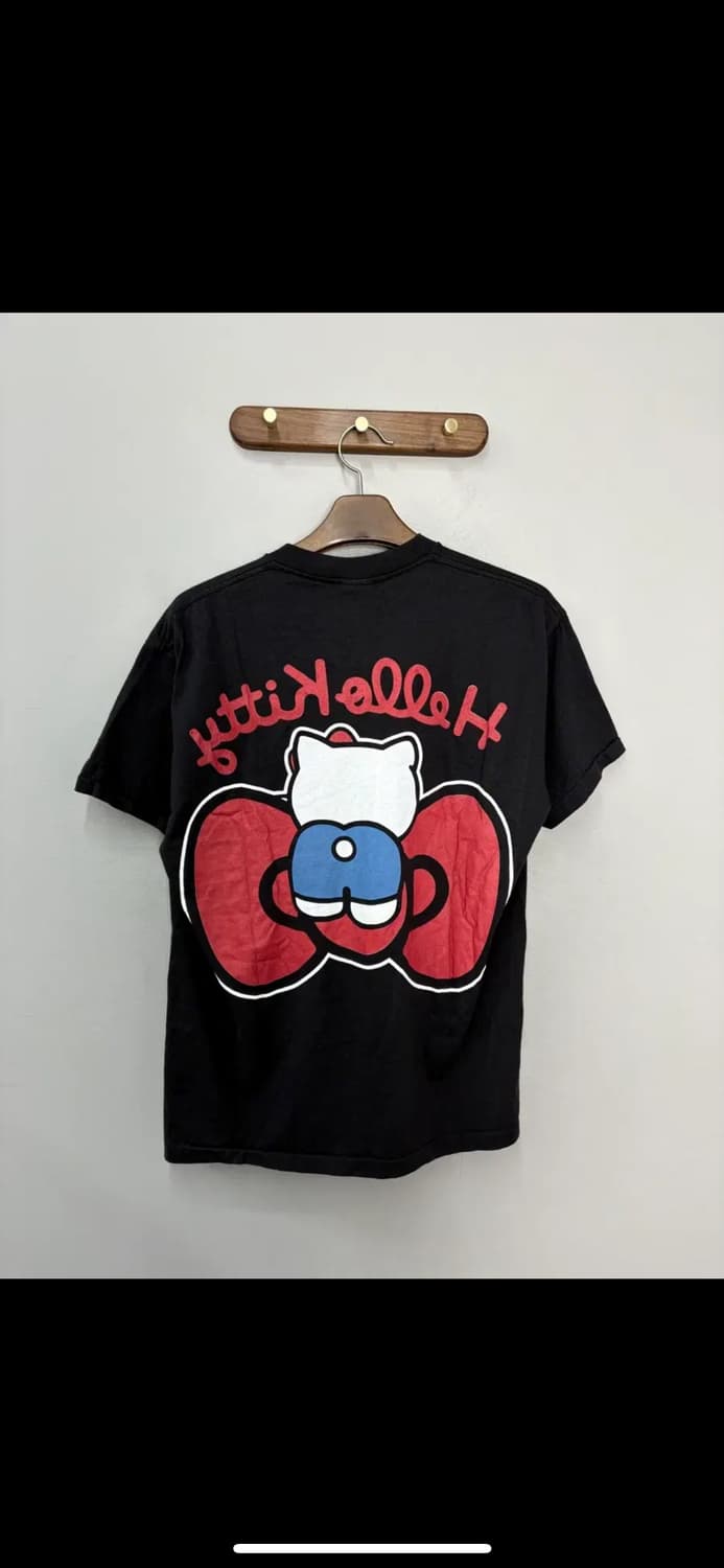 빈티지 헬로키티 y2k 블랙 반팔티 H2530 상품이미지4