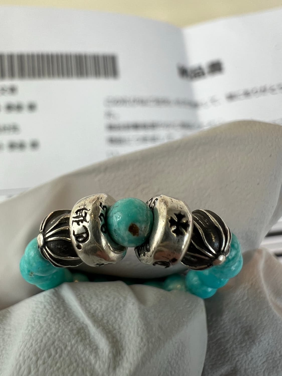 [ks16] 크롬하츠 4mm 터키석 비즈링 상품이미지4