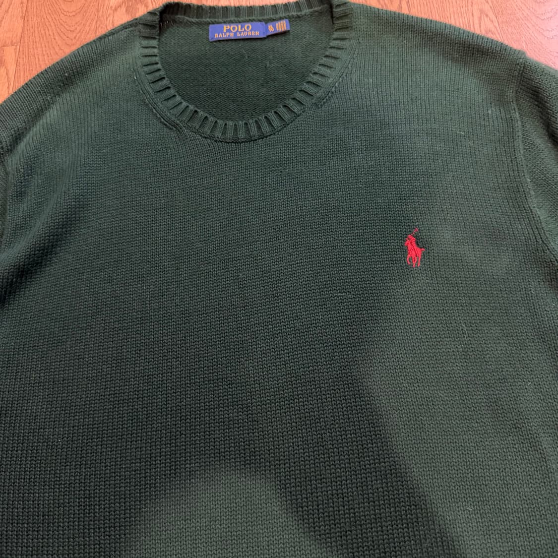 폴로 랄프로렌 레드 미니포니 딥그린 니트  상품이미지3