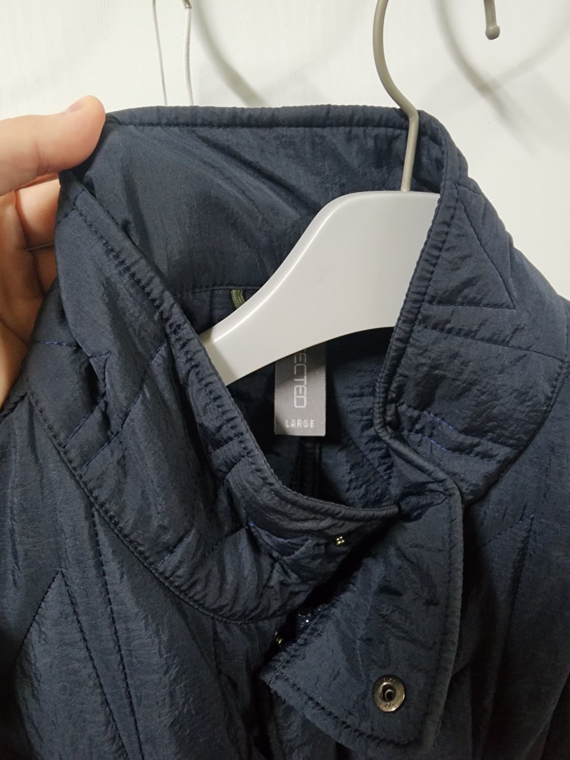 언어펙티드 퀼티드 블루종 22fw 네이비 L 상품이미지5