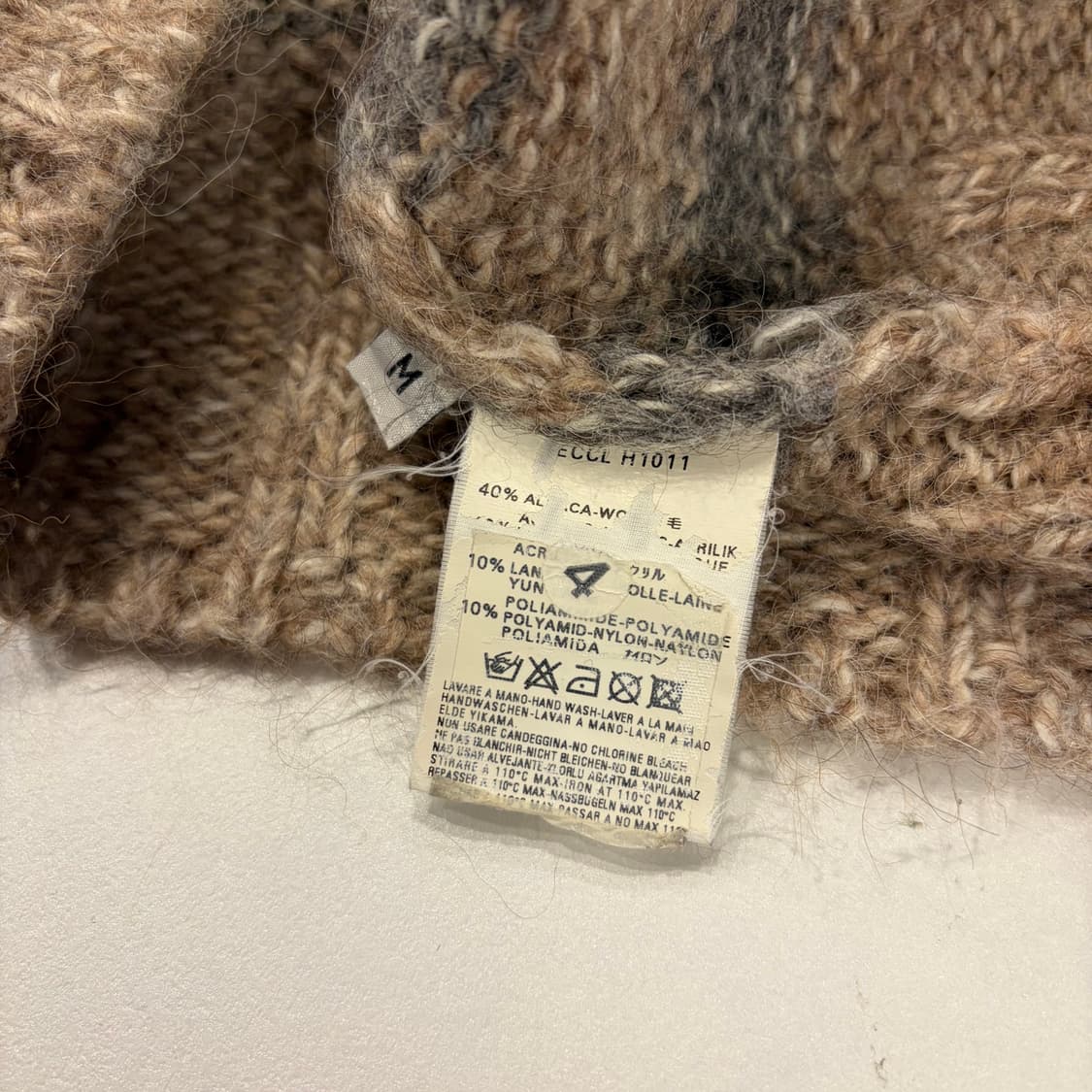 [M] DIESEL 디젤 스트라이프 니트 스웨터 B913 상품이미지7