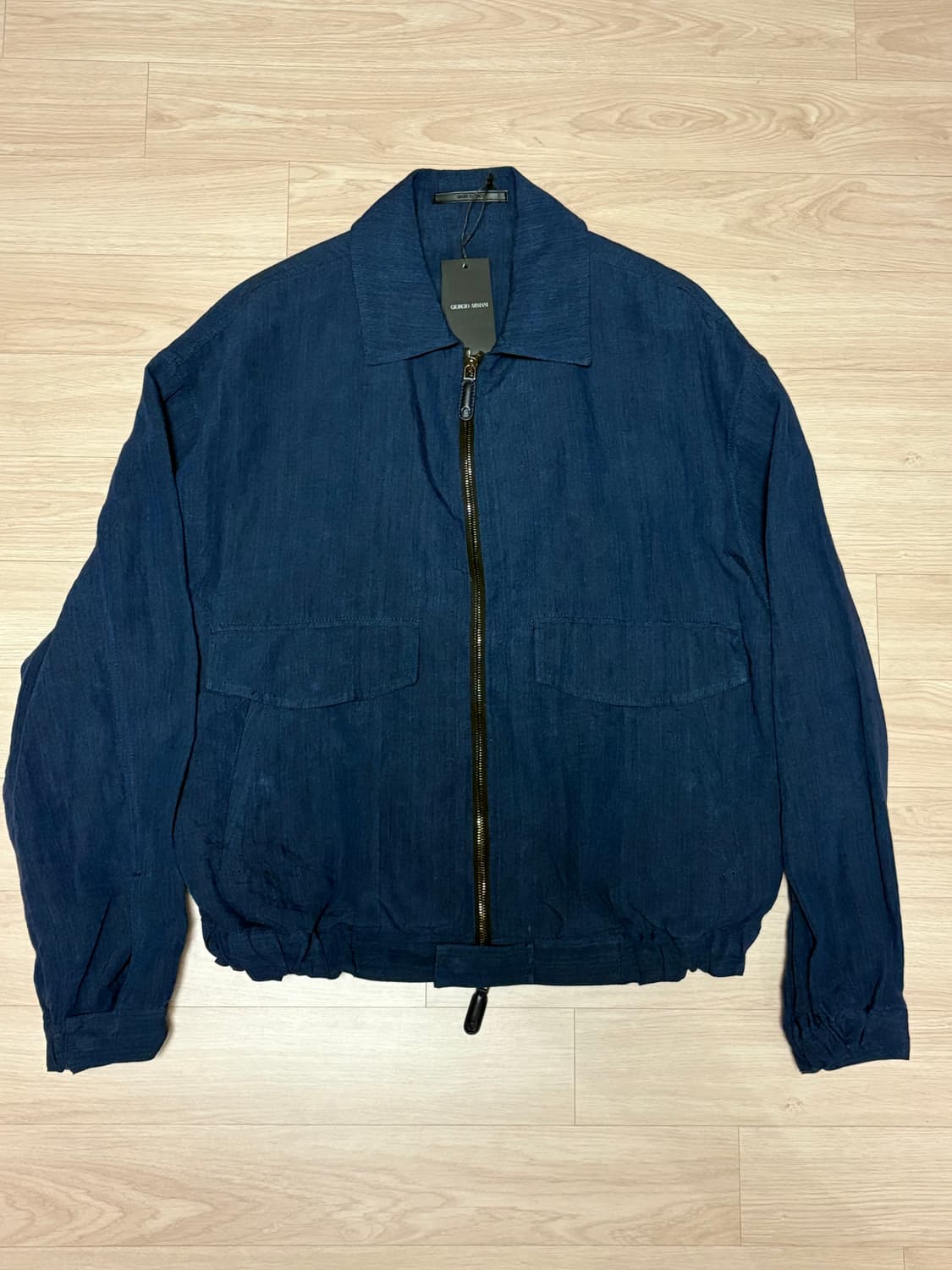 조르지오 아르마니 린넨 블루종 48사이즈 새상품 상품이미지1
