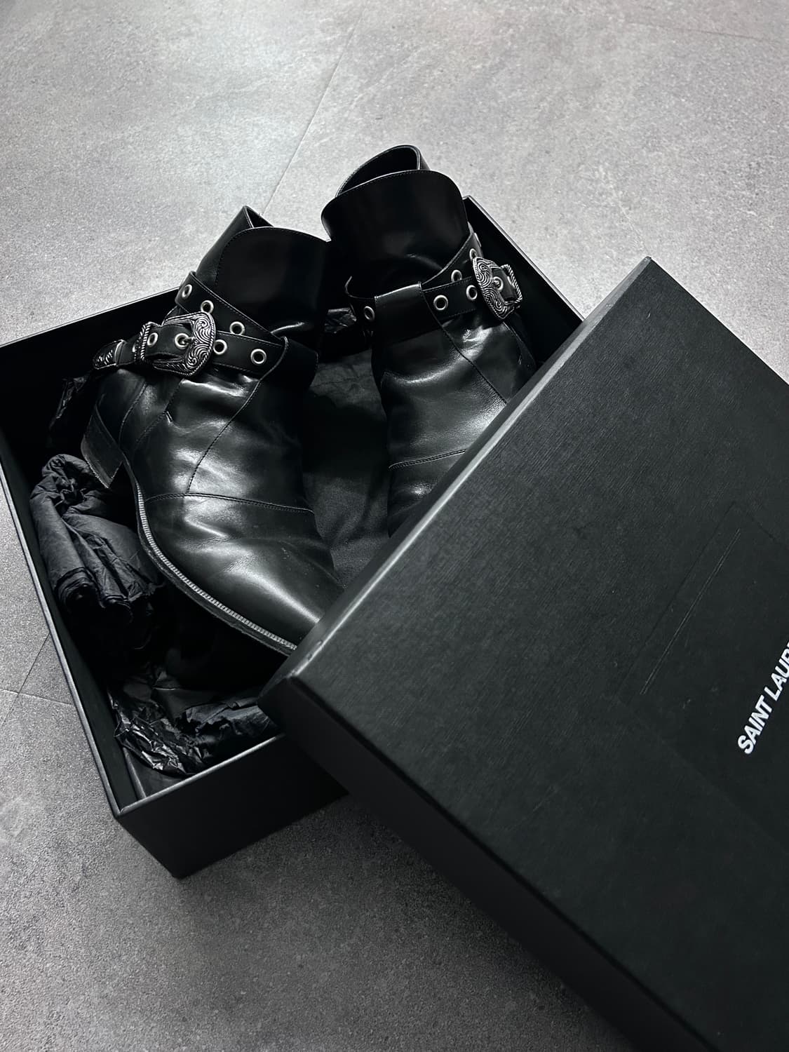 생로랑 14ss 웨스턴 버클 부츠 상품이미지3