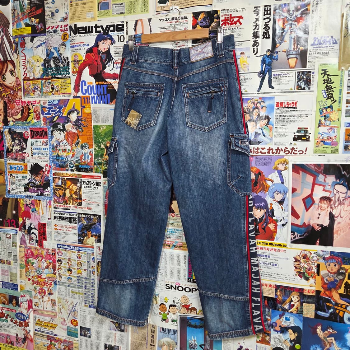 마자플라바 사이드 라인 투포켓 데님 카고 팬츠 상품이미지4