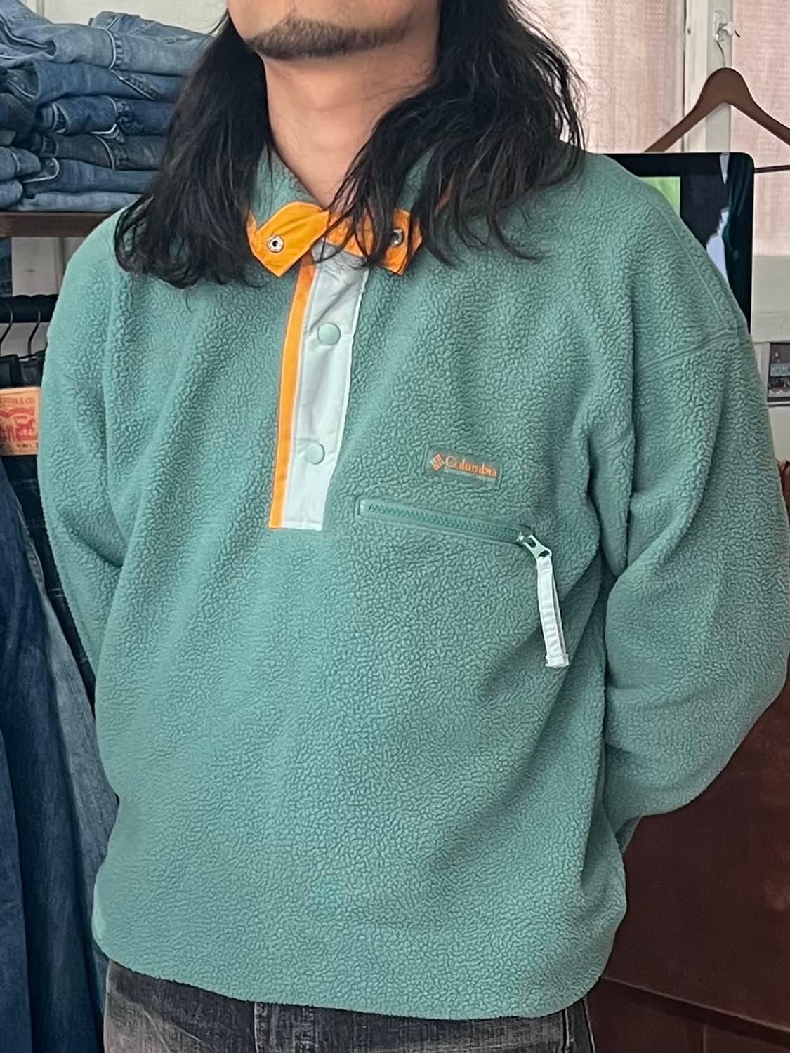 Columbia 컬럼비아 하프 스냅 플리스 L 상품이미지1