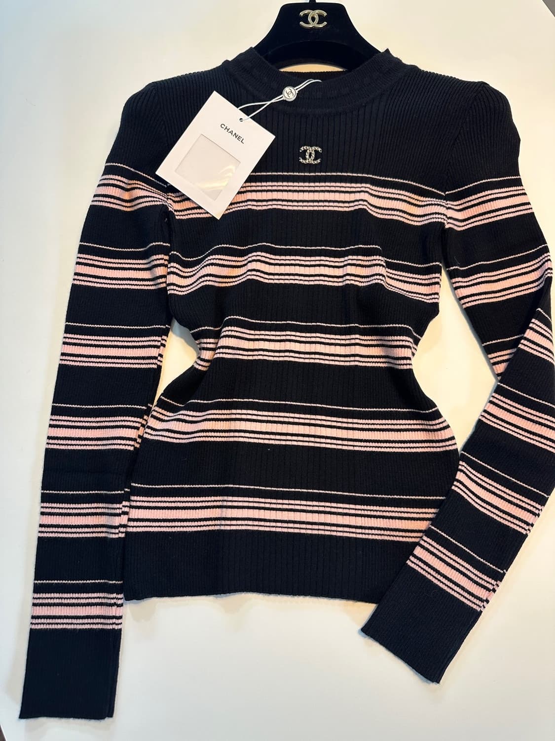 (새상품)샤넬줄지니트 상품이미지7