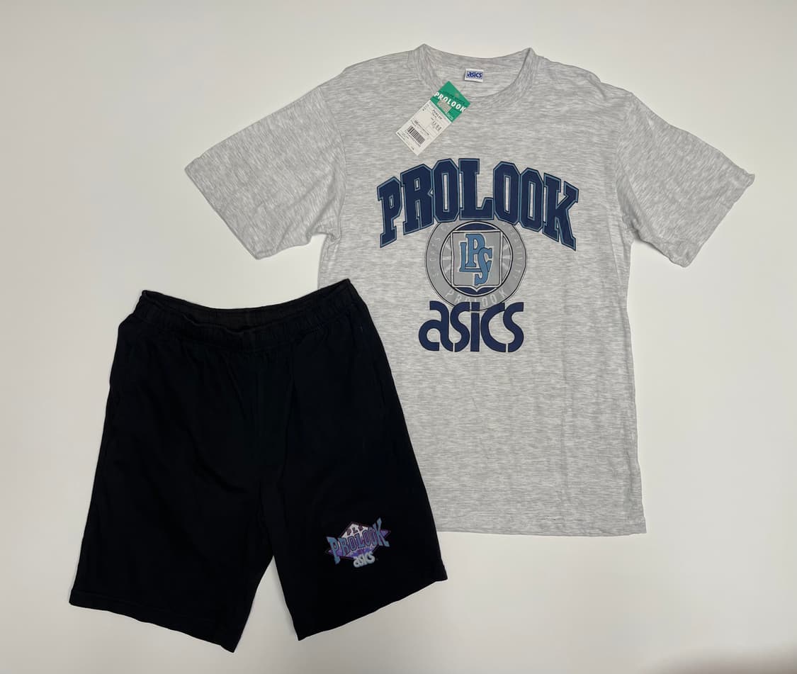 아식스 90s 올드 프로룩 빈티지 티셔츠 셋업 12번 빈티지 ASICS 상품이미지1
