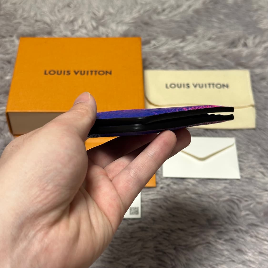 [풀구성] 루이비통 이클립스 토뤼옹 오거나이저 카드지갑 블루로즈 상품이미지8