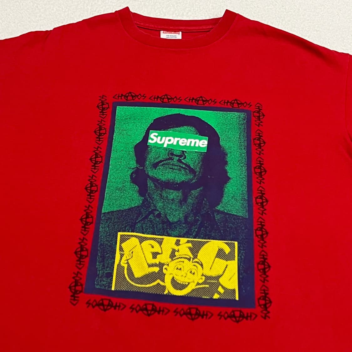 슈프림 08AW Charles Bronson 티셔츠 레드 상품이미지5