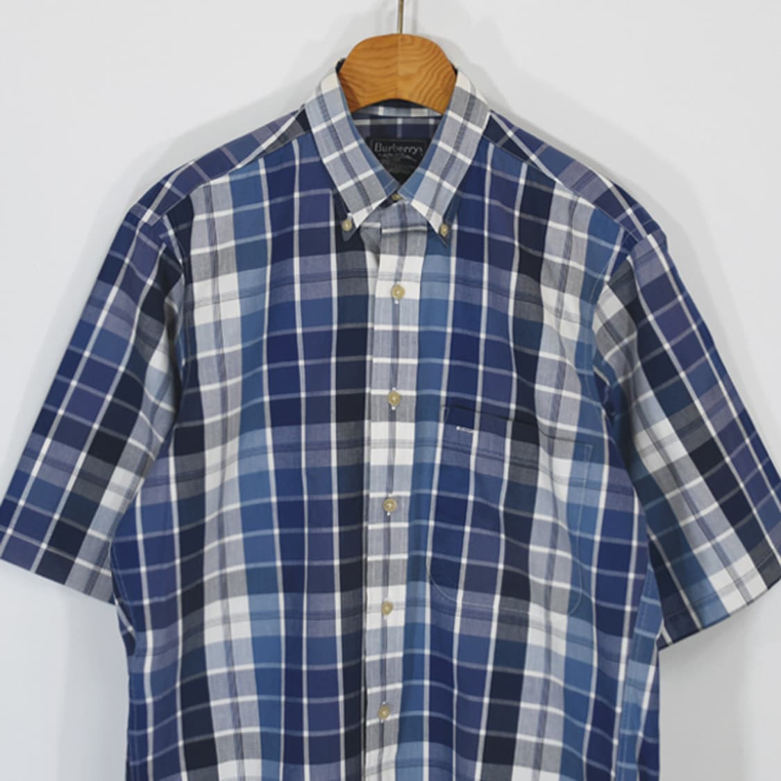 made in USA Burberrys 90s체크반팔셔츠 상품이미지3