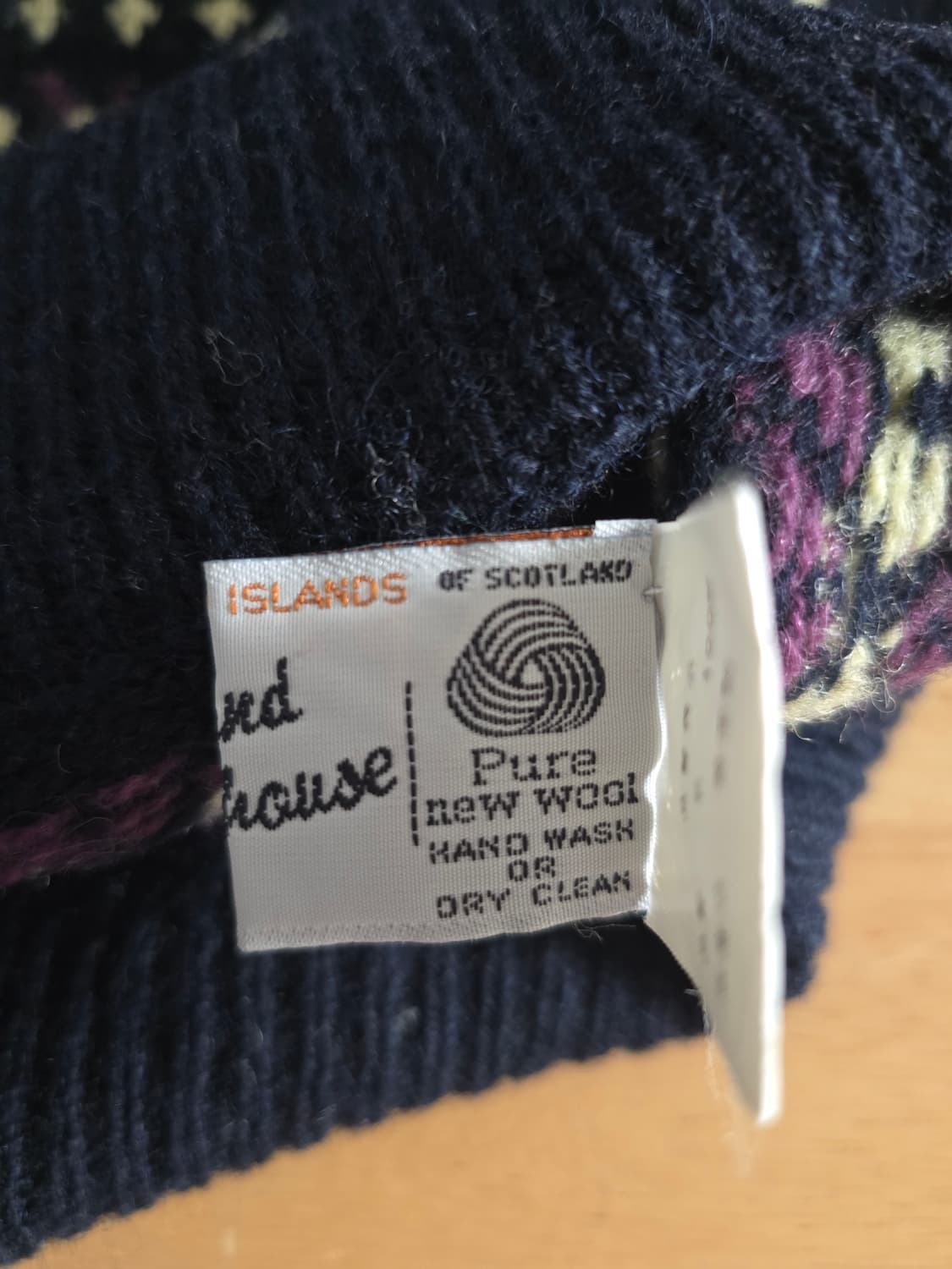 made in 셔틀랜드 핸드니트 페어아일 울 베스트 상품이미지9