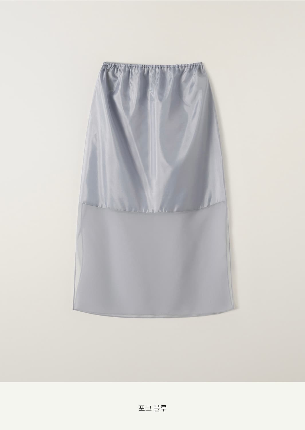 Sie 시에 에이프런 하프슬리브 원피스 포그블루 상품이미지5