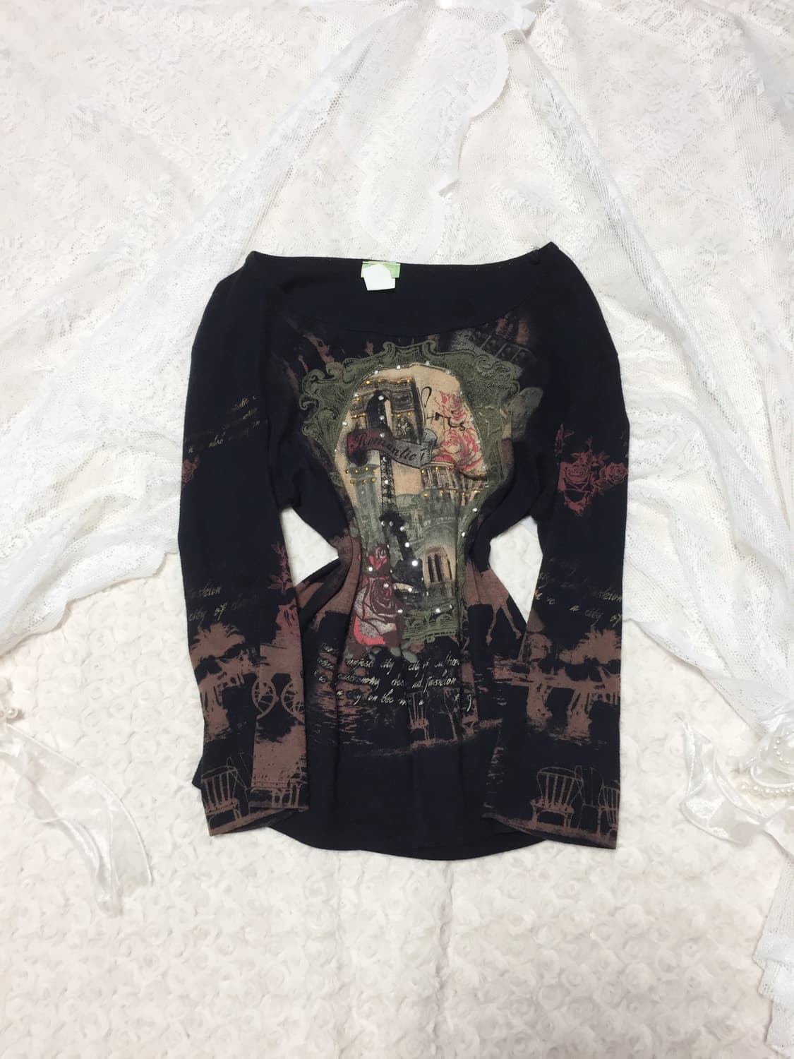 빈티지 y2k오리엔탈페어리 슬리브 상품이미지2