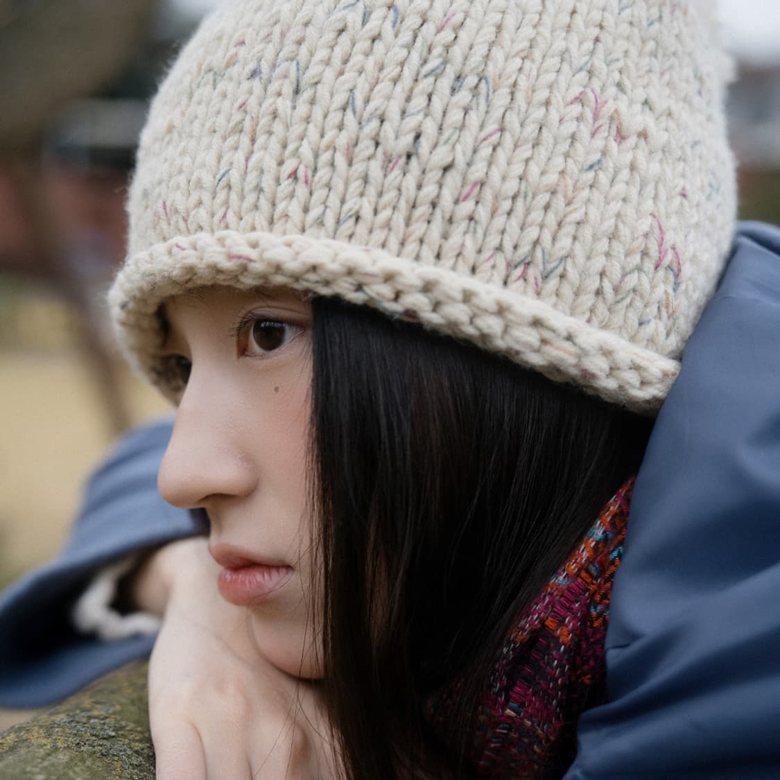 솜사탕 니트 비니 상품이미지2