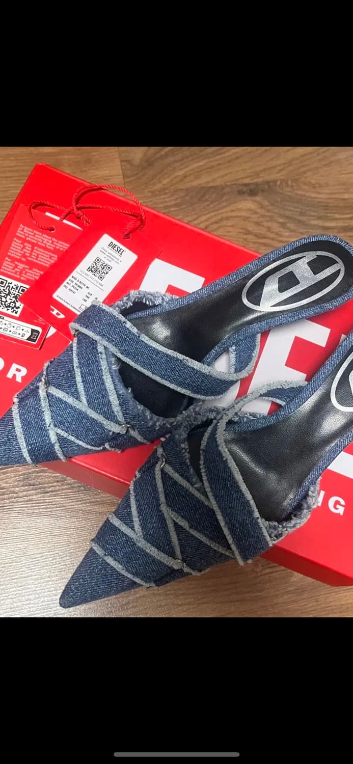 디젤 여성 D 키티 데님 힐 상품이미지2