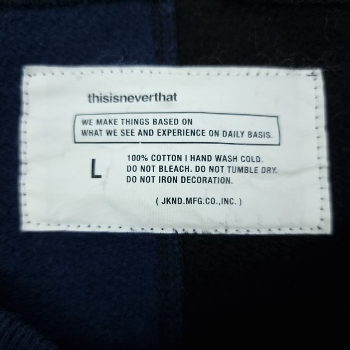 [디스이즈네버댓] 그래픽 프린팅 아수라 배색 맨투맨 M18502 상품이미지8