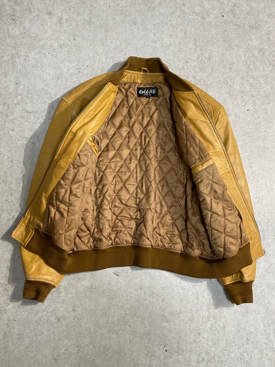 [L] 90-00s Vintage 빈티지 양가죽 레더 블루종 자켓 상품이미지4